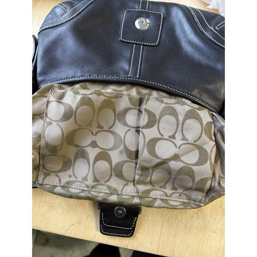 Y2K Coach HO50-9247 Small Vintage Black Soho Leather Shoulder Bag 90’s Silver - Picture 14 of 16